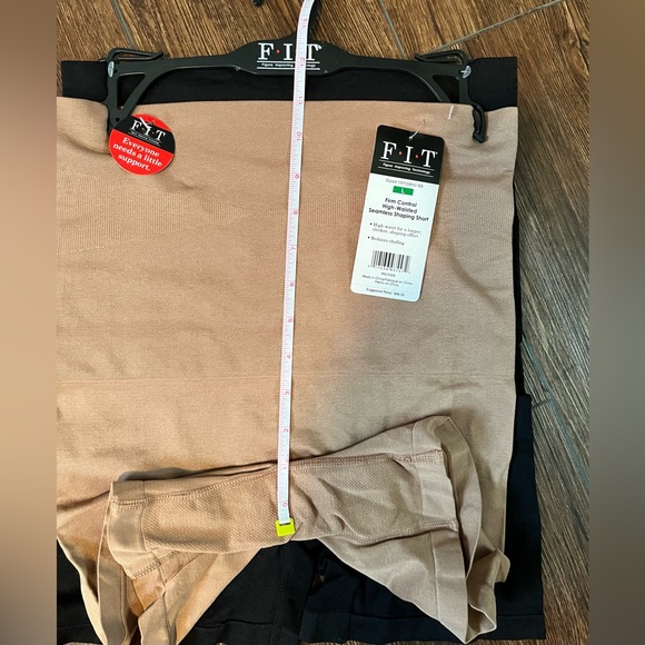 NWT FIT two pair of Firm Control, High Waisted, Seamless, Shaping Shorts. Size L - Picture 9 of 10